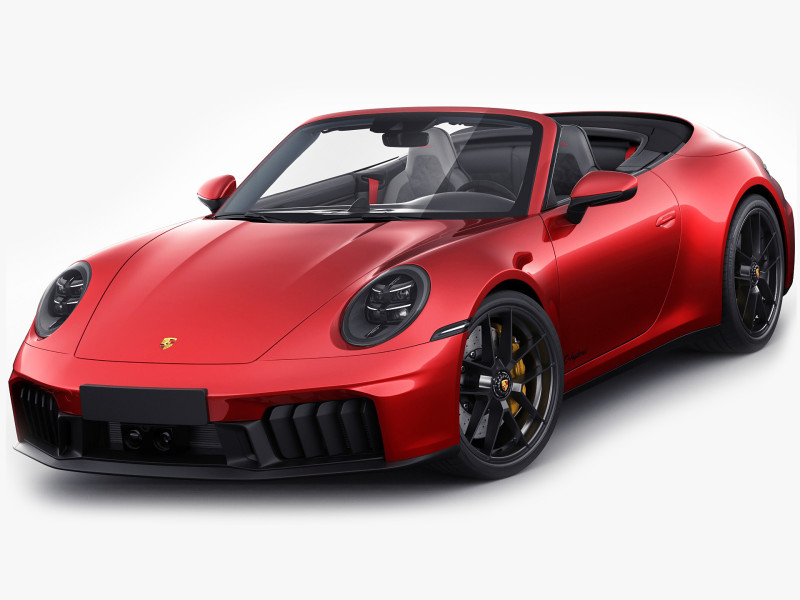 Porsche 911 Carrera GTS Cabriolet 2025 Modelo 3D .c4d .max .obj .3ds .fbx .stl .blend 
