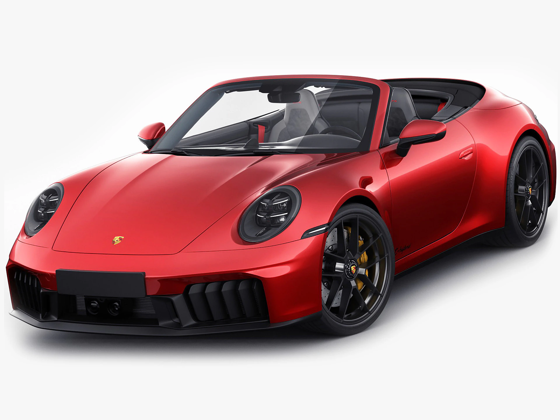 Porsche 911 Carrera GTS Cabriolet 2025 3D Model .c4d .max .obj .3ds .fbx .stl .blend 