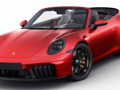 Porsche 911 Carrera GTS Cabriolet 2025 Modelo 3D