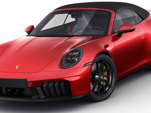 Porsche 911 Carrera GTS Cabriolet 2025 Modelo 3D
