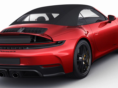 Porsche 911 Carrera GTS Cabriolet 2025 3D Model