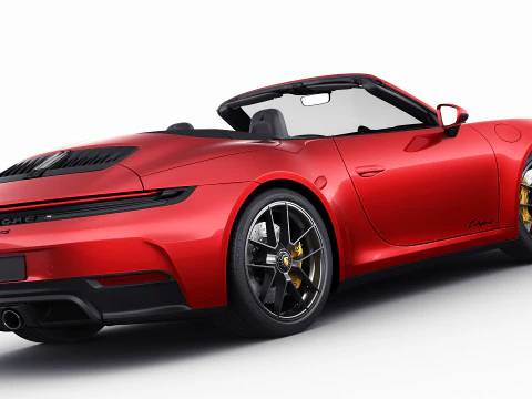 Porsche 911 Carrera GTS Cabriolet 2025 3D Model
