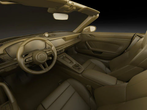 Porsche 911 Carrera GTS Cabriolet 2025 3D Model