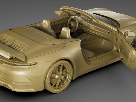 Porsche 911 Carrera GTS Cabriolet 2025 3D Model