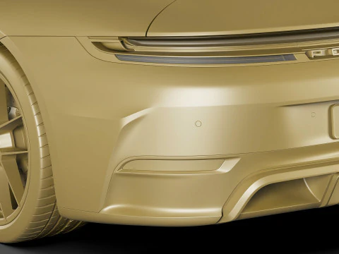 Porsche 911 Carrera GTS Cabriolet 2025 3D Model
