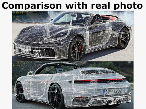 Porsche 911 Carrera GTS Cabriolet 2025 Modelo 3D