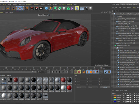 Porsche 911 Carrera GTS Cabriolet 2025 Modelo 3D