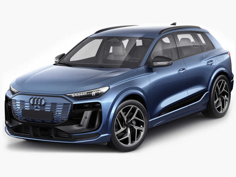 Audi Q6 e-tron 2025 Modèle 3D .c4d .max .obj .3ds .fbx .stl .blend 