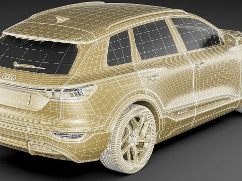 Audi Q6 e-tron 2025 3D Model
