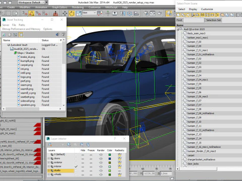 Audi Q6 e-tron 2025 3D Model