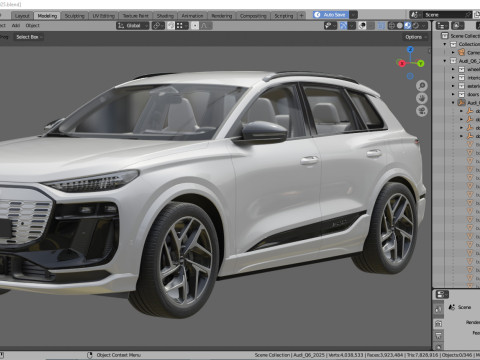 Audi Q6 e-tron 2025 Modèle 3D
