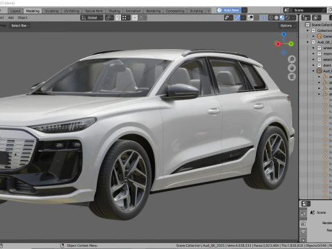 Audi Q6 e-tron 2025 3D Model