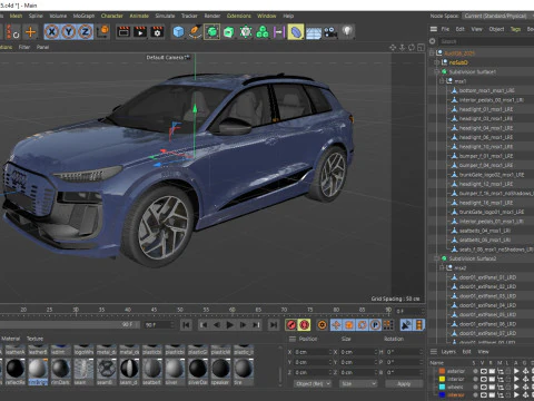 Audi Q6 e-tron 2025 3D Model