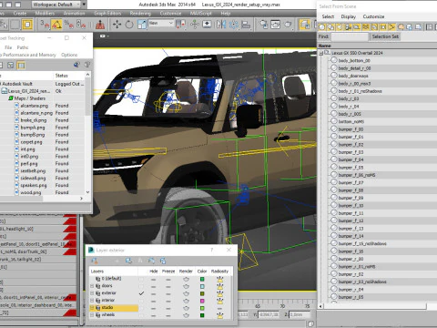 Lexus GX2024 Modello 3D