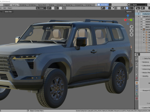 Lexus GX 2024 3D Модель
