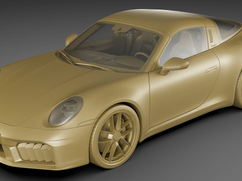 Porsche 911 Carrera GTS Targa 2025 3D Model