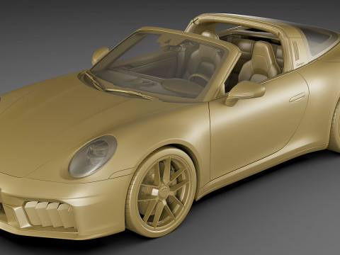 Porsche 911 Carrera GTS Targa 2025 3D Model