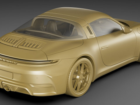 Porsche 911 Carrera GTS Targa 2025 3D Model