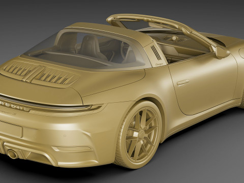 Porsche 911 Carrera GTS Targa 2025 3D Model