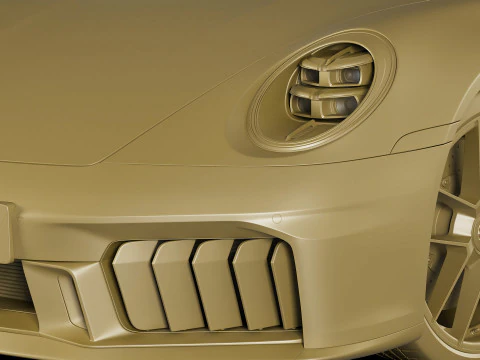 Porsche 911 Carrera GTS Targa 2025 3D Model