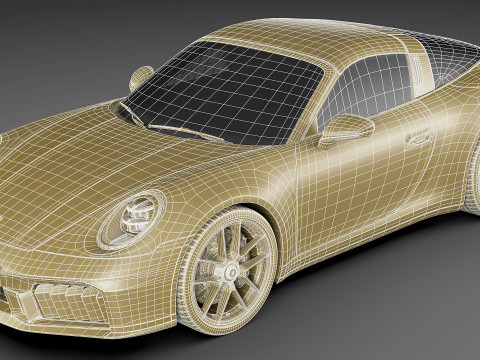 Porsche 911 Carrera GTS Targa 2025 3D Model