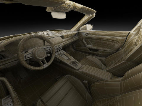 Porsche 911 Carrera GTS Targa 2025 3D Model
