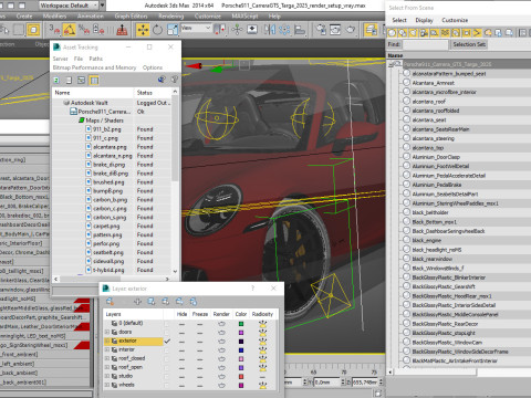 Porsche 911 Carrera GTS Targa 2025 3D Model