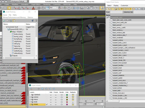 Genesis GV80 2025 3D Model