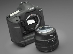 canon eos 1dx dslr camera 3D 모델