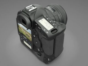 fotocamera reflex canon eos 1dx Modello 3D
