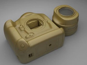 fotocamera reflex canon eos 1dx Modello 3D