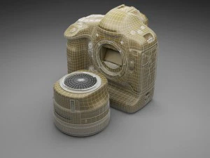 fotocamera reflex canon eos 1dx Modello 3D