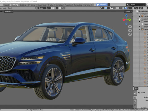 Genesis GV80 Coupe 2025 Modello 3D