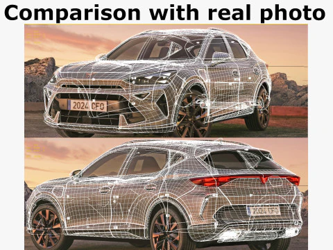 Cupra Formentor 2025 eHybrid and VZ 3D Model