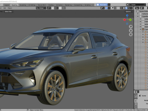 Cupra Formentor 2025 eHybrid and VZ 3D Model