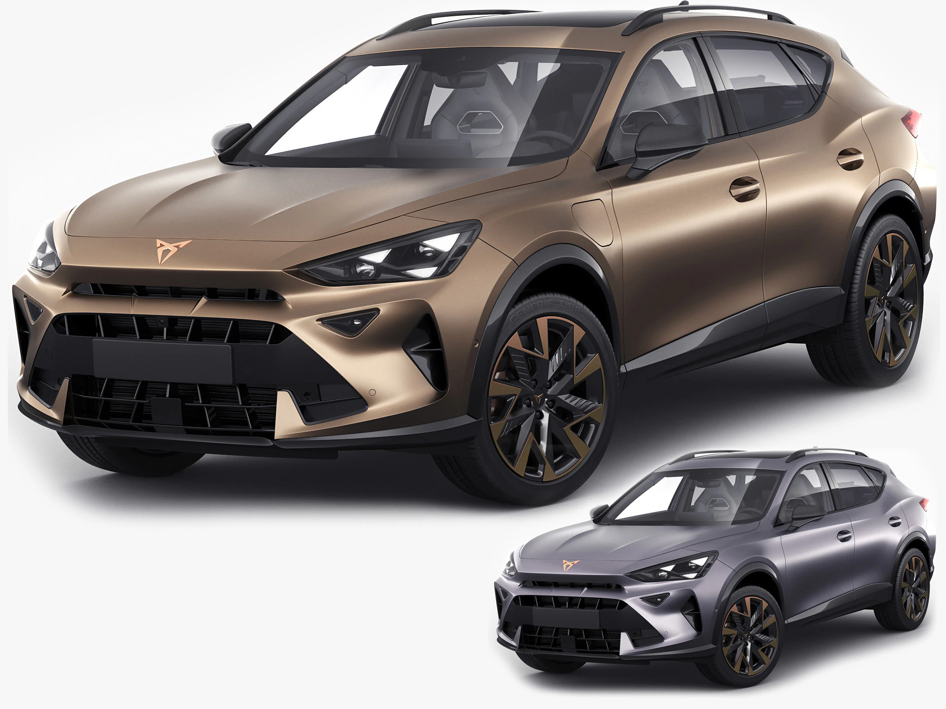 Cupra Formentor 2025 eHybrid and VZ 3D Model .c4d .max .obj .3ds .fbx .stl .blend 
