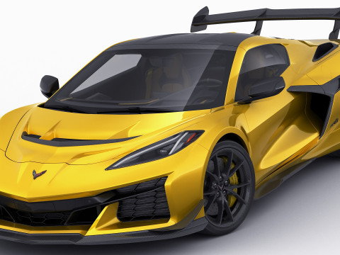 Corvette ZR1 Coupe C8 2025 Modelo 3D