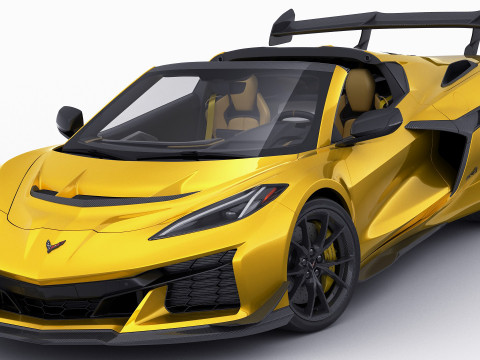 Corvette ZR1 Coupe C8 2025 Modelo 3D