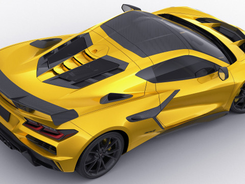 Corvette ZR1 Coupe C8 2025 Modelo 3D