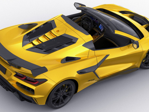 Corvette ZR1 Coupe C8 2025 Modelo 3D
