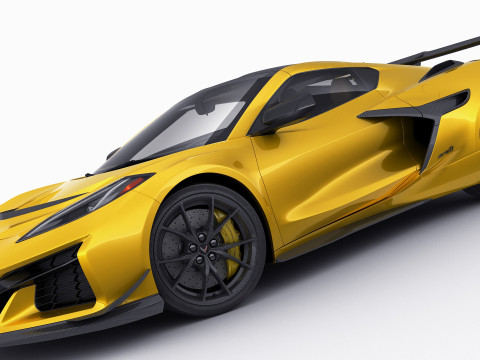 Corvette ZR1 Coupe C8 2025 Modelo 3D