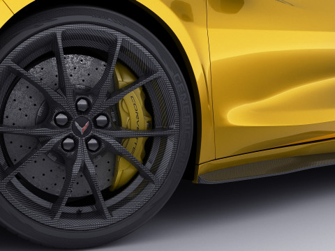 Corvette ZR1 Coupe C8 2025 Modelo 3D