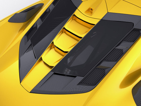 Corvette ZR1 Coupe C8 2025 Modelo 3D