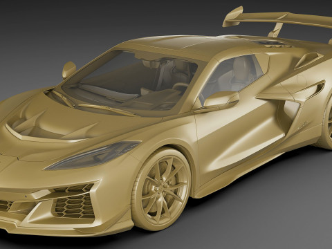 Corvette ZR1 Coupe C8 2025 Modelo 3D