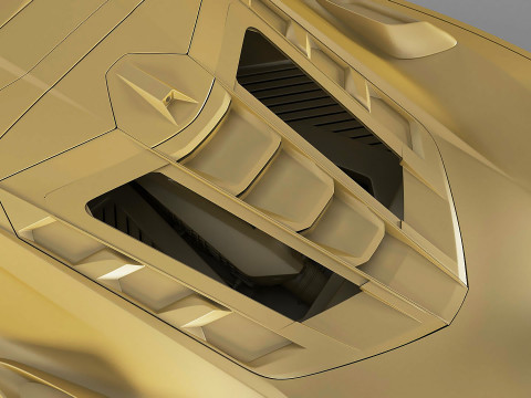Corvette ZR1 Coupe C8 2025 Modelo 3D
