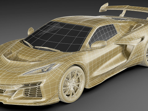 Corvette ZR1 Coupe C8 2025 Modelo 3D