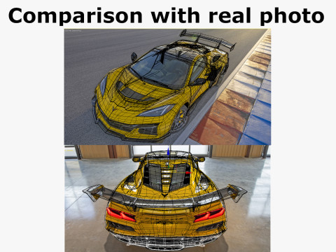 Corvette ZR1 Coupe C8 2025 Modelo 3D