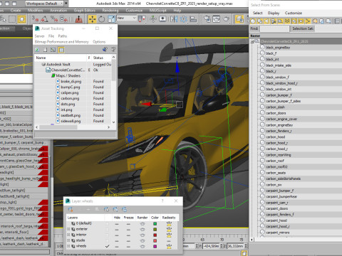 Corvette ZR1 Coupe C8 2025 Modelo 3D