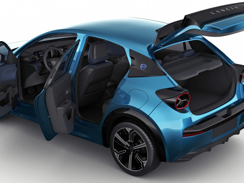 Lancia Ypsilon 2025 3D 모델