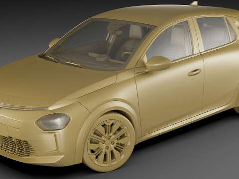 Lancia Ypsilon 2025 3D 모델